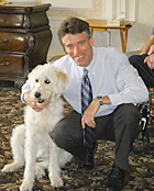 Kevin McMahon of The Merriman, and Daisy. The Merriman is a part of the Provider Services family.