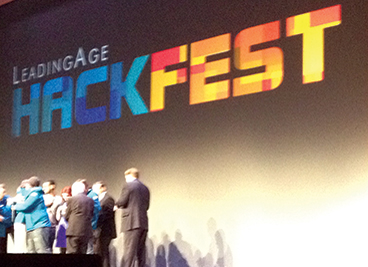 Leading Age Hackfest winners and runners-up celebrated at Monday's General Session.