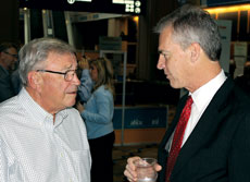AHCA top executive Mark Parkinson (right) with predecessor Bruce Yarwood