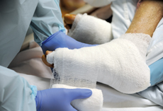 The infection initially was found in the foot wound of a 69-year-old diabetic resident