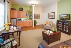 The new continuing care community at Ashby Ponds was carefully designed with a warm, homelike feel.