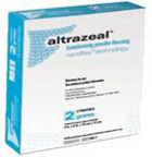 Altrazeal transforms from powder to skin-like dressing