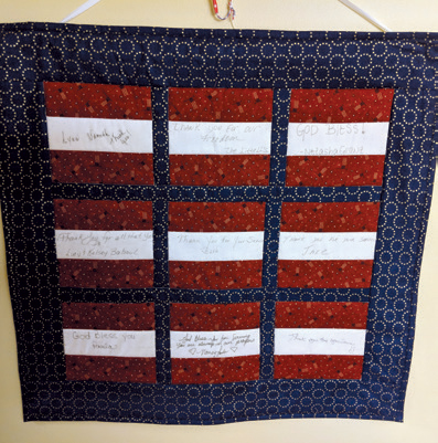 A Day in the Life: Quilts honor SNF veterans