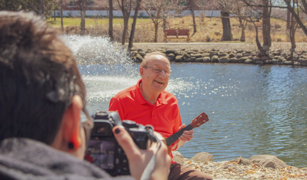 Music video shoot brings joy to long-term care facility’s residents