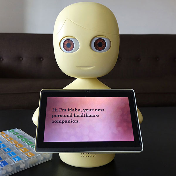 Robot wellness coach links patients with providers while easing isolation