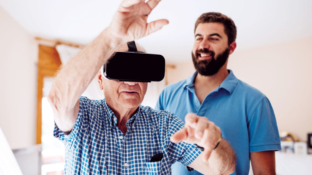 Virtual reality can improve gait among those with MCI