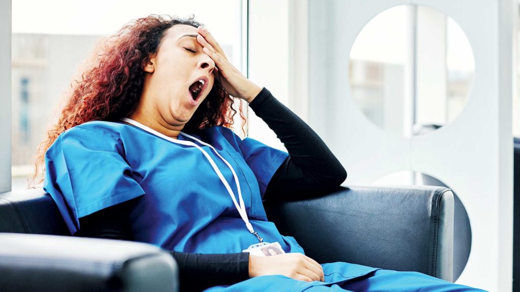 Nurses get 90 minutes less sleep before days they work