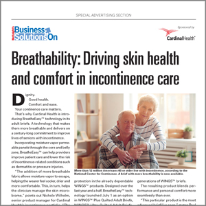 Breathability: Driving skin health and comfort in incontinence care