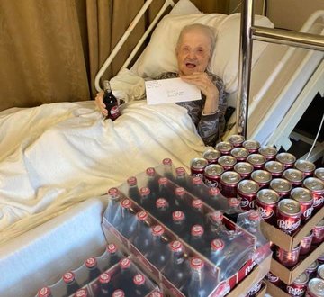 A sweet outcome: Pen pal request nets 16 caseloads of Dr Pepper for resident
