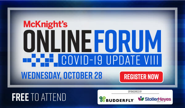 McKnight’s Online Forum Oct. 28 features psychological hardship strategies, recoveries of COVID-19