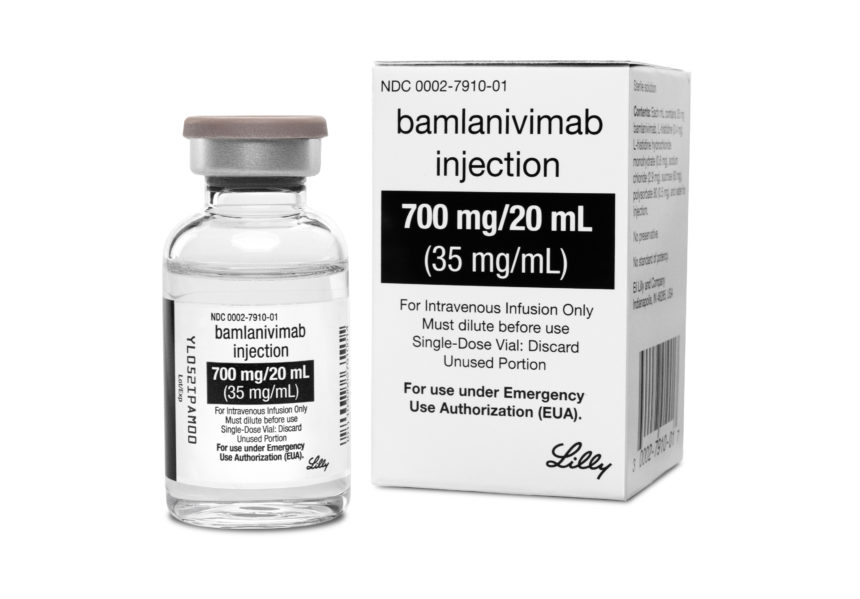 Image of the monoclonal antibody drug bamlanivimab
