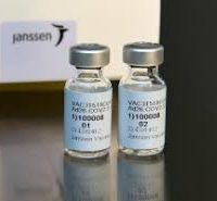Vials of Johnson & Johnson's investigational COVID-19 vaccine