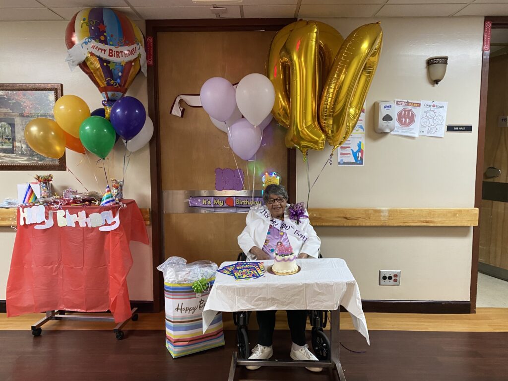 Georgia nursing home resident gets quarantine-styled 100th birthday celebration