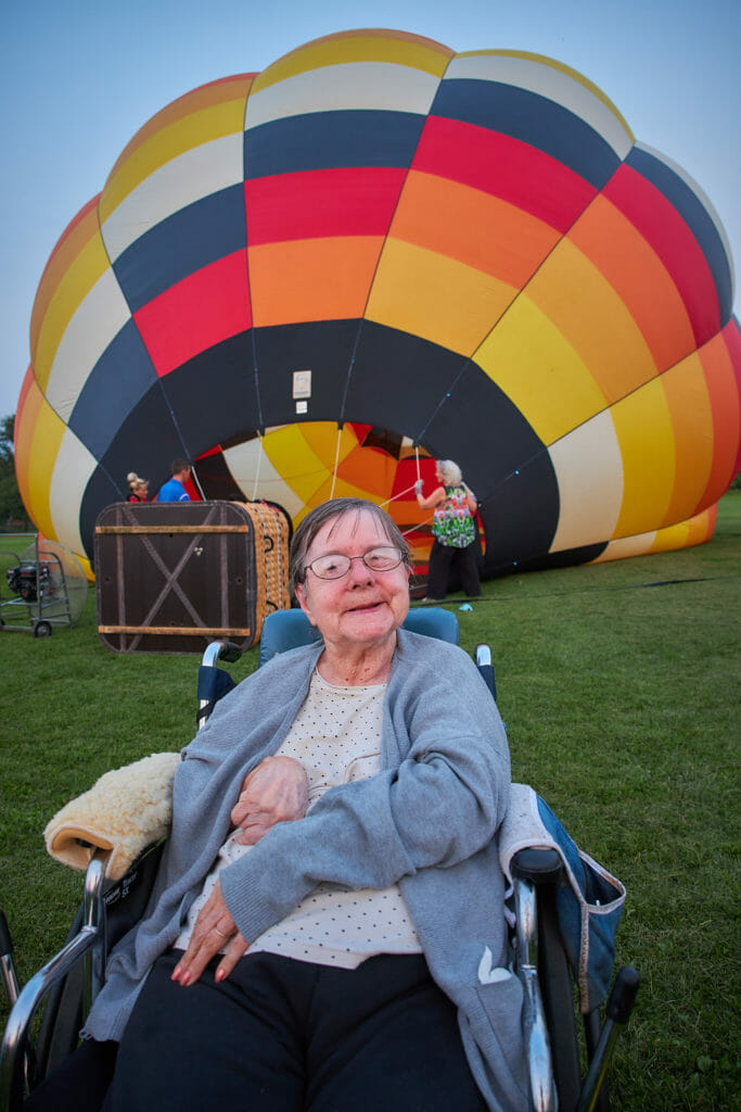 Balloon ride becomes flight of her life