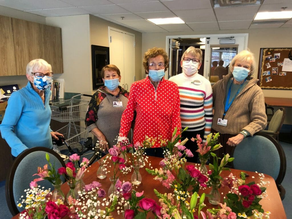 Residents use flowers to bring joy to others