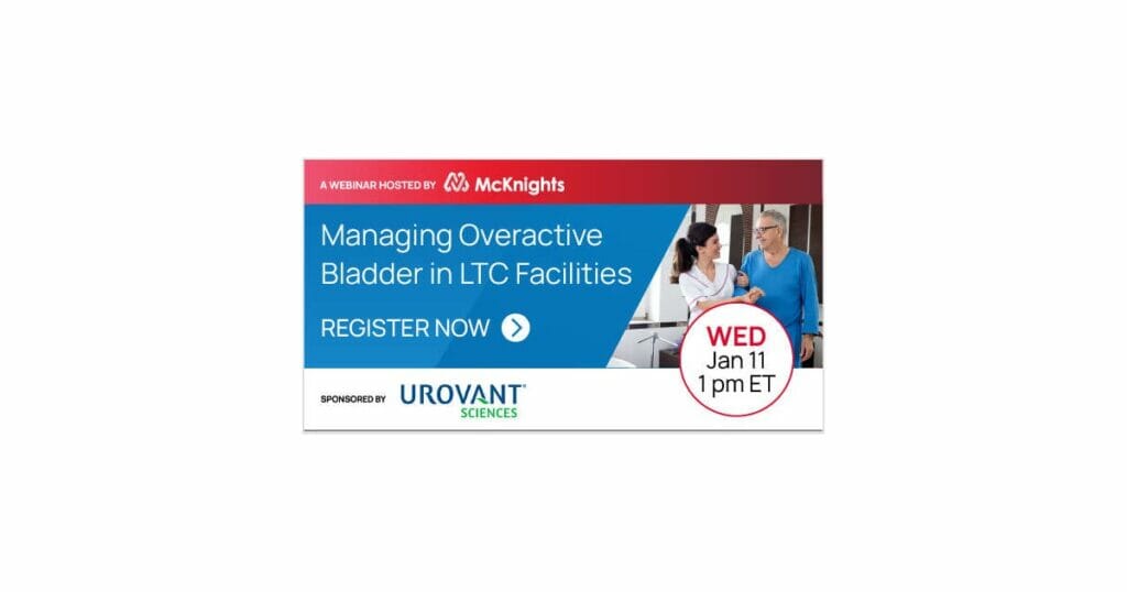 Managing overactive bladder in LTC facilities