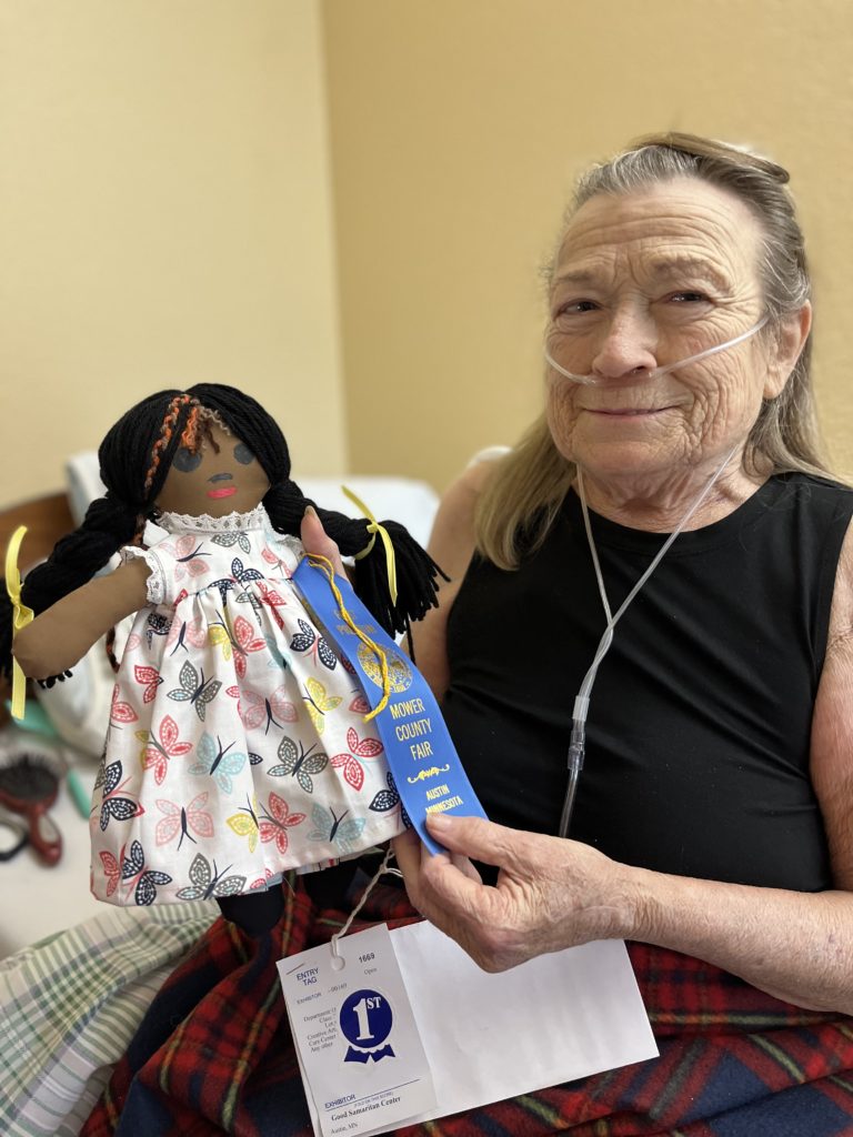 Handmade dolls become her fund-raising tribute to her late husband