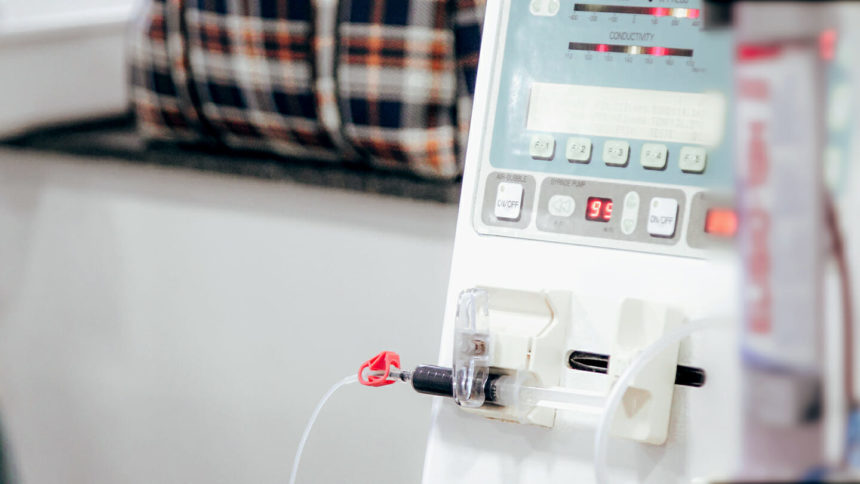 dialysis in people on the equipment