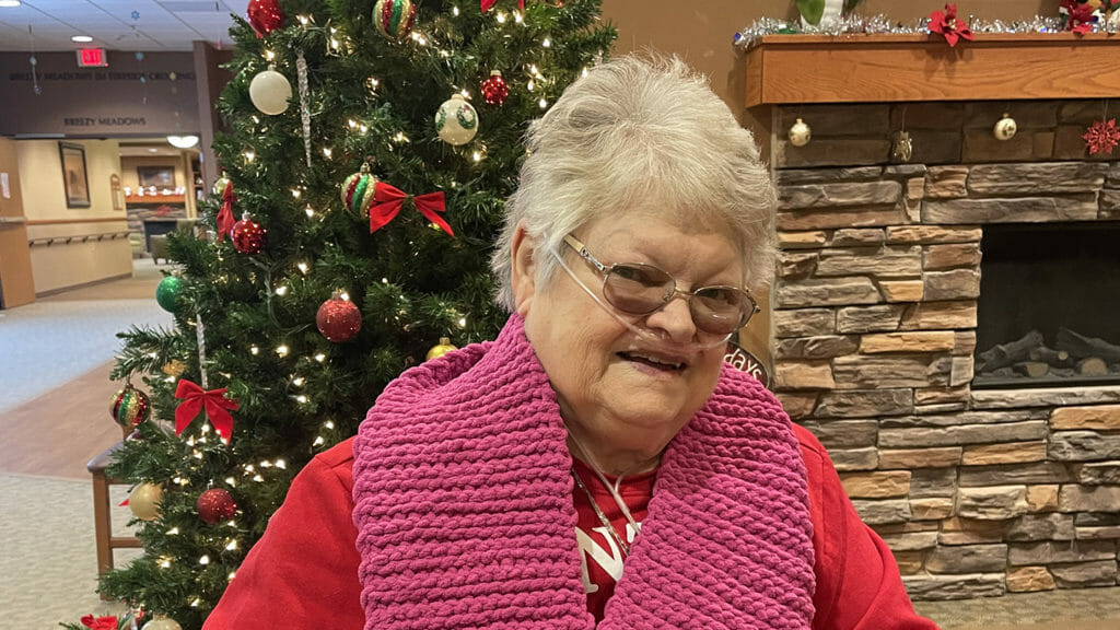 Donated scarves keep residents warm in many ways