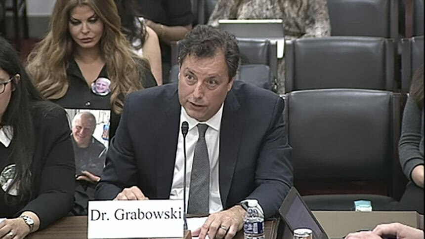 David Grabowski testifies before a House subcommittee on COVID-19 on May 17, 2023