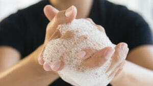 hand washing as part of infection prevention strategy