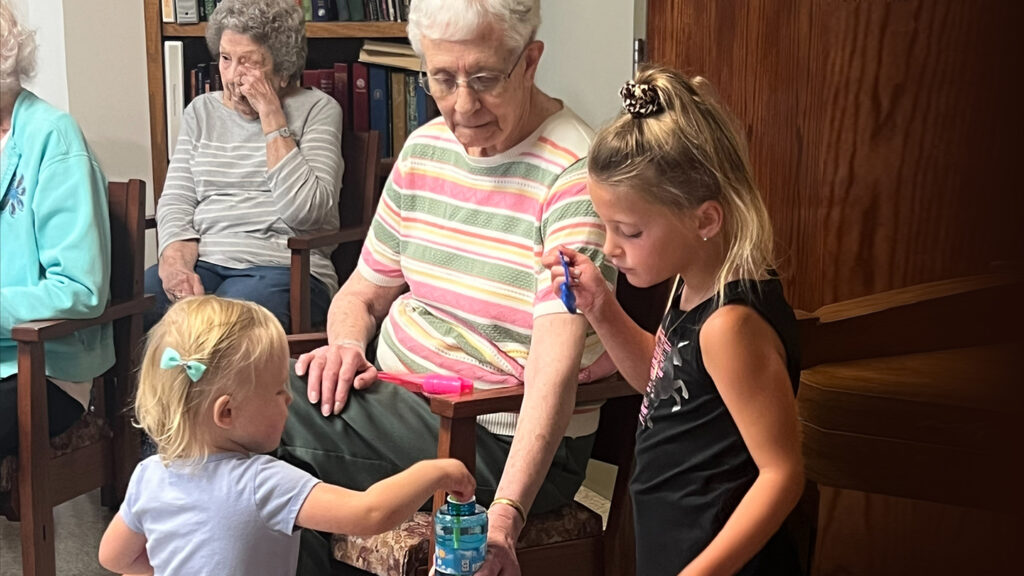 Nursing home residents become ‘Bubble Buddies’ with local daycare